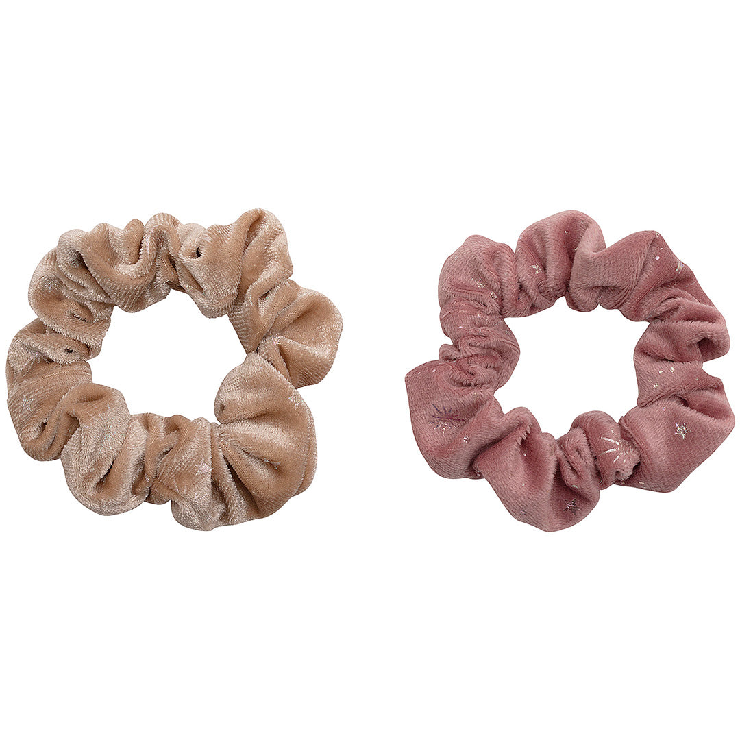 mimi & lula haarelastiekjes scrunchies velvet - pink multi - 2st | 172017-27 | 0
