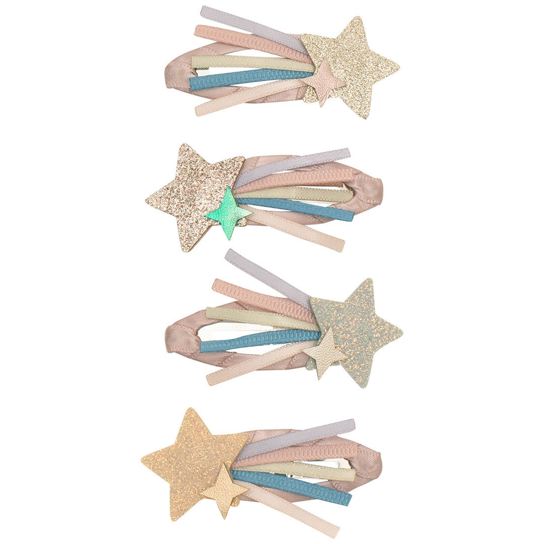mimi & lula haarspeldjes star trail - pink multi - 4st | 172032-27 | 0