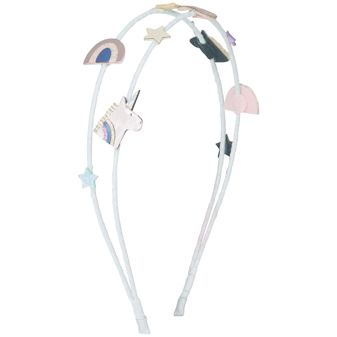 mimi & lula diadeem diadeem alice celeste unicorn - grey | 172036-07 | 0