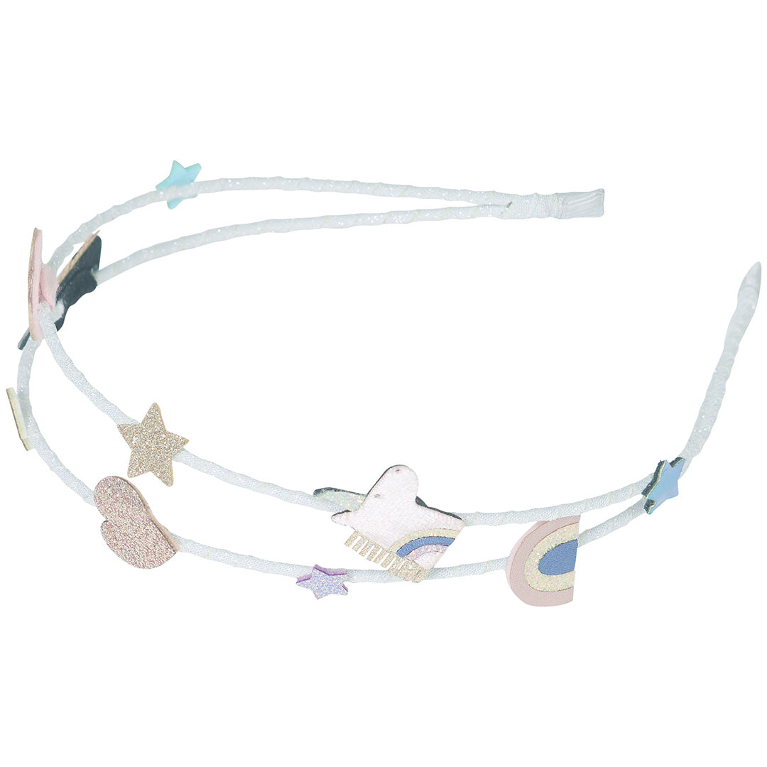 mimi & lula diadeem diadeem alice celeste unicorn - grey | 172036-07 | 1