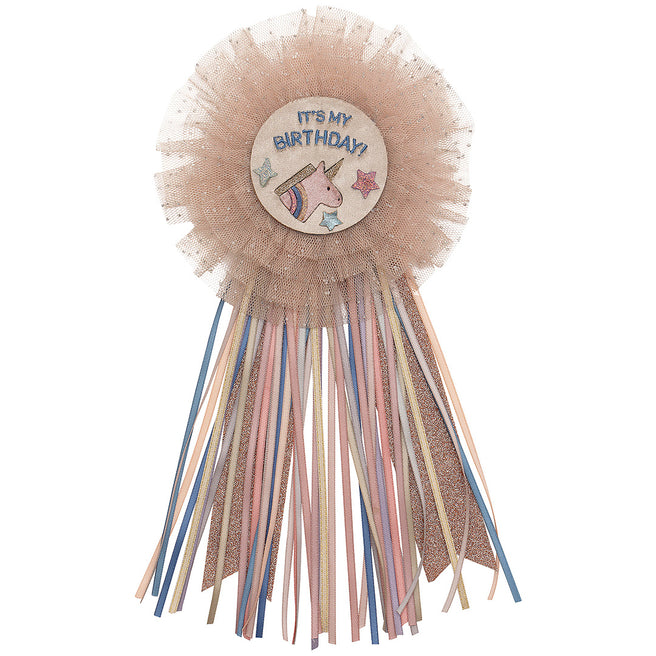 mimi & lula verjaardagsbadge unicorn - neutral | 172038-22 | 0