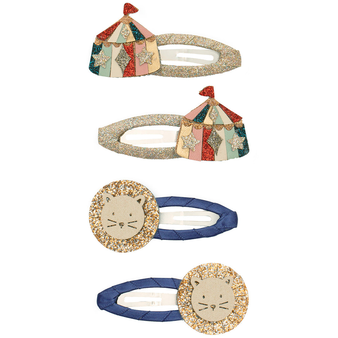 mimi & lula haarspeldjes circus lion - multi - 4st | 172041-23 | 0