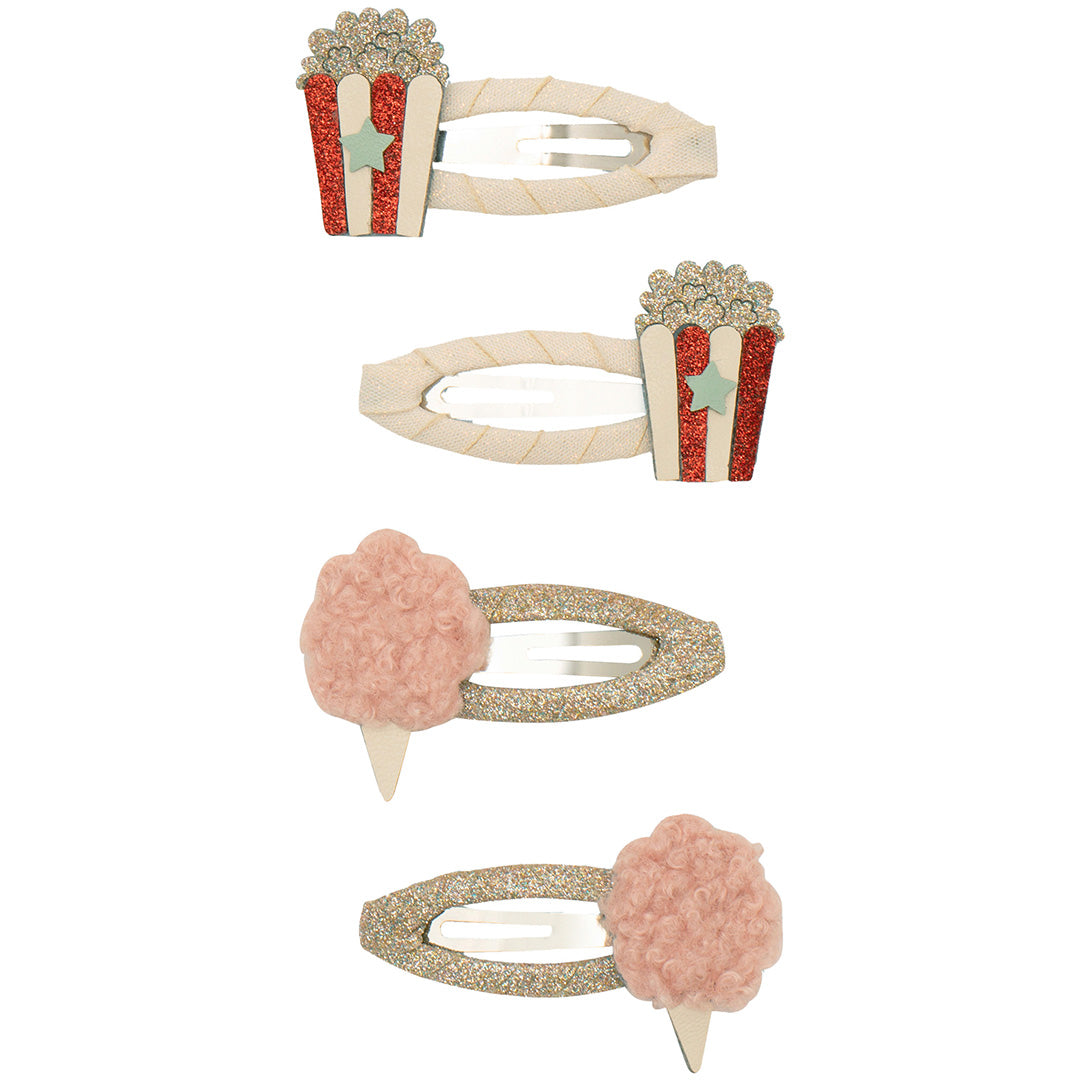 mimi & lula haarspeldjes popcorn and candyfloss - multi - 4st | 172042-23 | 0