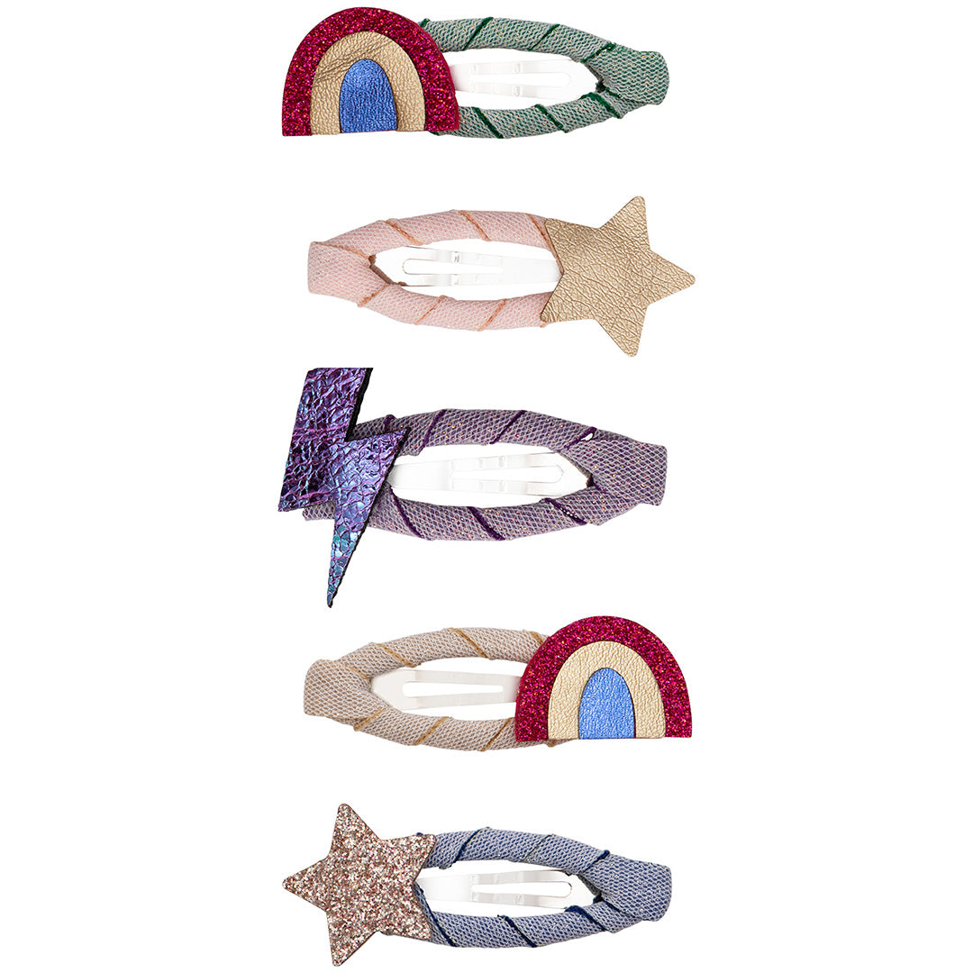 mimi & lula haarspeldjes rainbow - bright multi - 5st | 172048-38 | 0