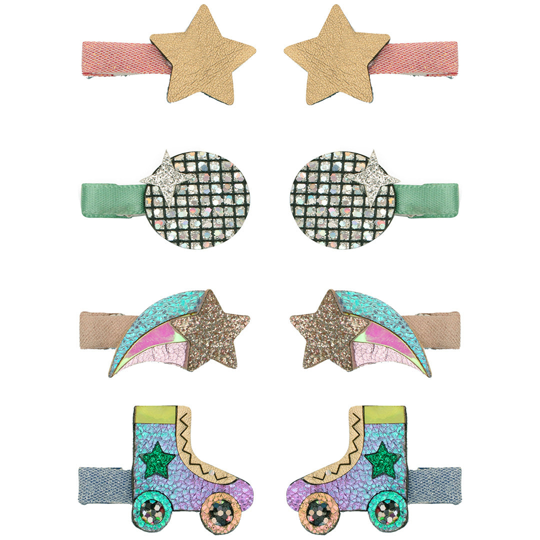 mimi & lula haarclipjes disco diva - multi - 8st | 172050-23 | 0