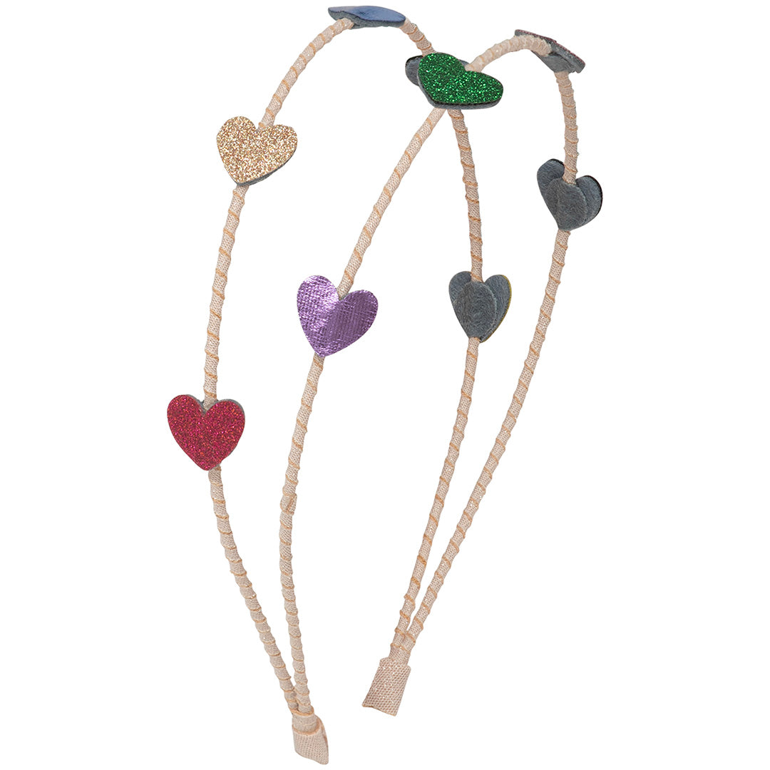 mimi & lula diadeem alice jazzy teeny heart double - bright multi | 172064-38 | 0
