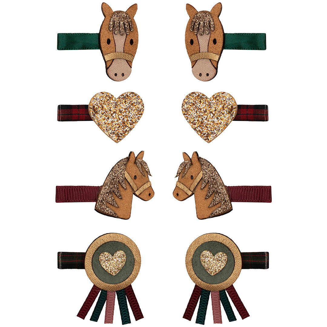 mimi & lula haarclipjes pony pals - multi - 8st | 172070-23 | 0