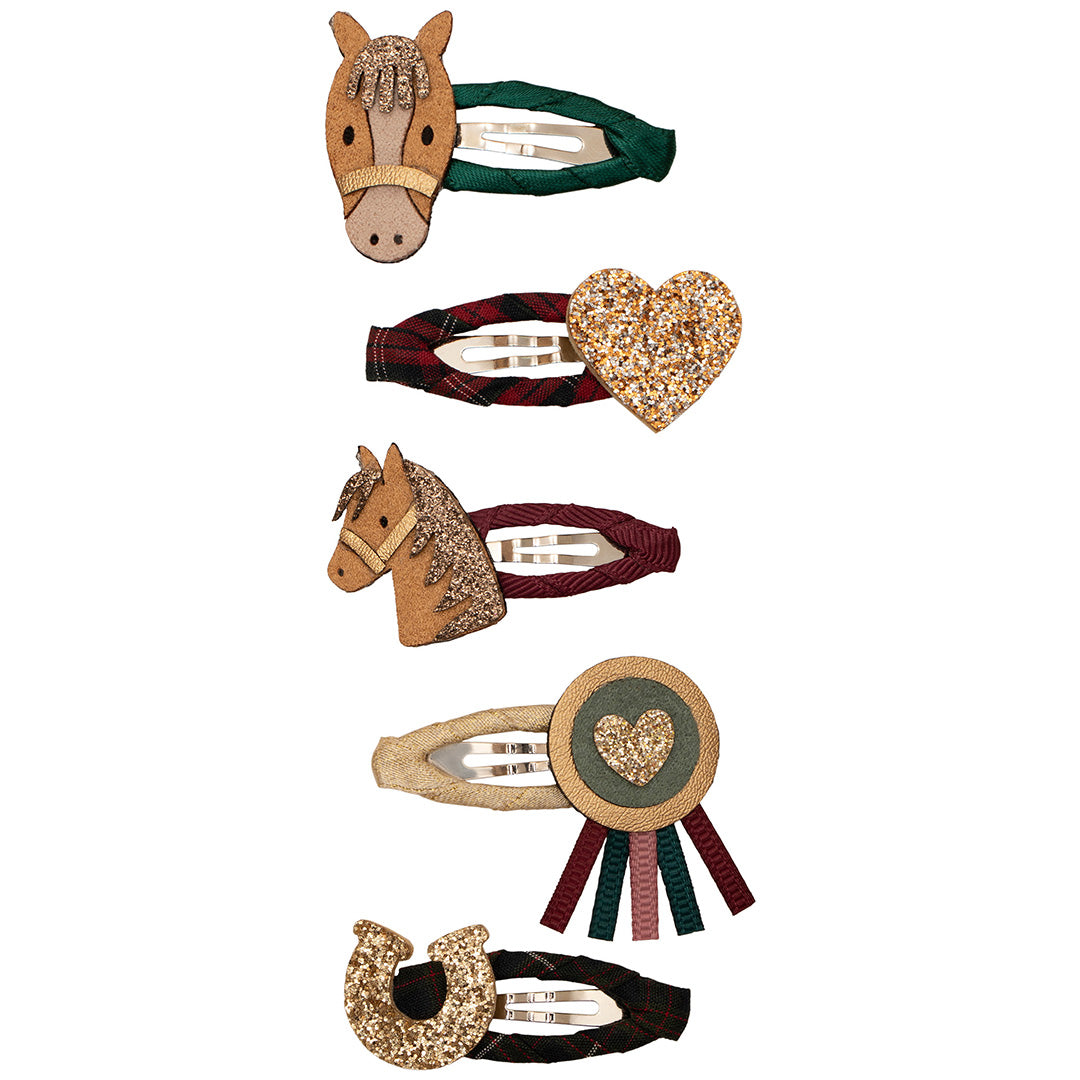 mimi & lula haarspeldjes pony pals - multi - 5st | 172071-23 | 0