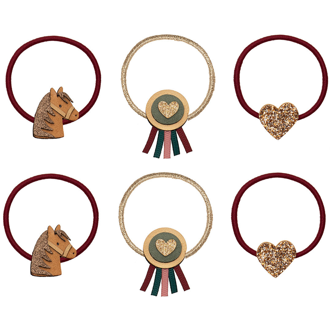 mimi & lula haarelastiekjes pony pals - multi - 6st | 172072-23 | 0