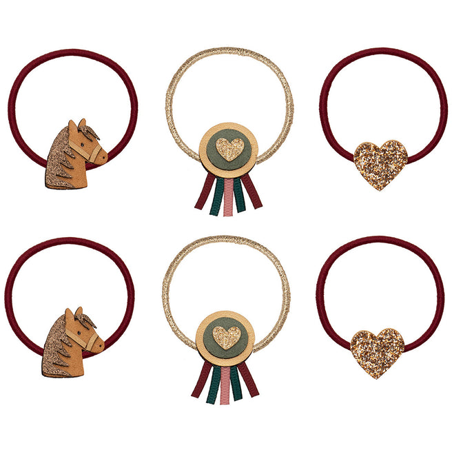 mimi & lula haarelastiekjes pony pals - multi - 6st | 172072-23 | 0