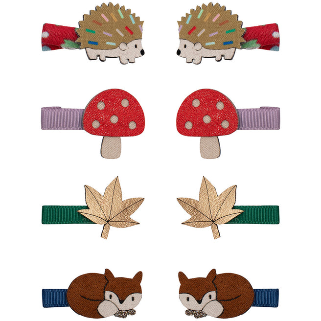 mimi & lula haarclipjes autumn woodland - multi - 8st | 172082-23 | 0