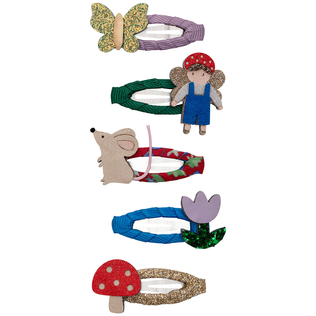 mimi & lula haarspeldjes woodland fairy - multi - 5st | 172083-23 | 0