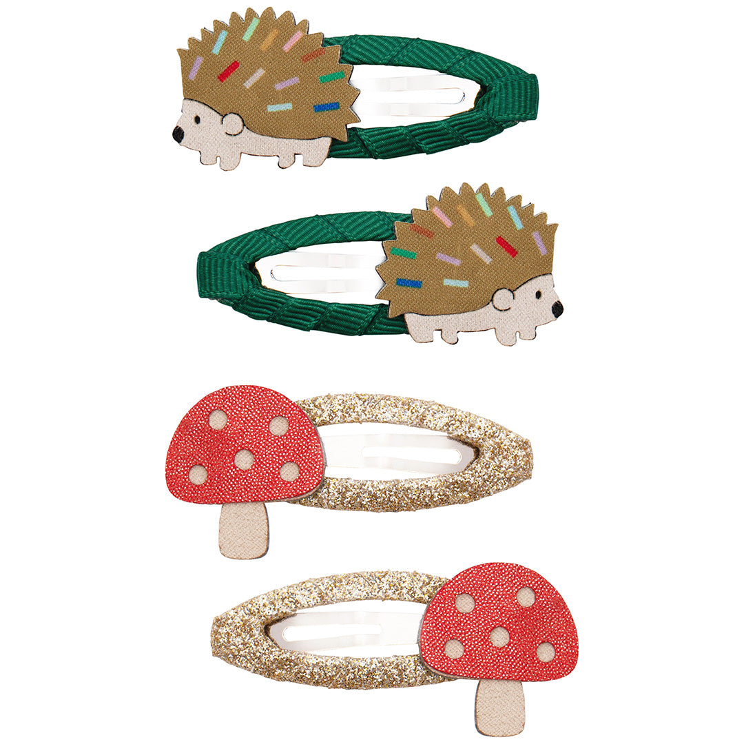 mimi & lula haarspeldjes harry hedgehog - multi - 4st | 172086-23 | 0