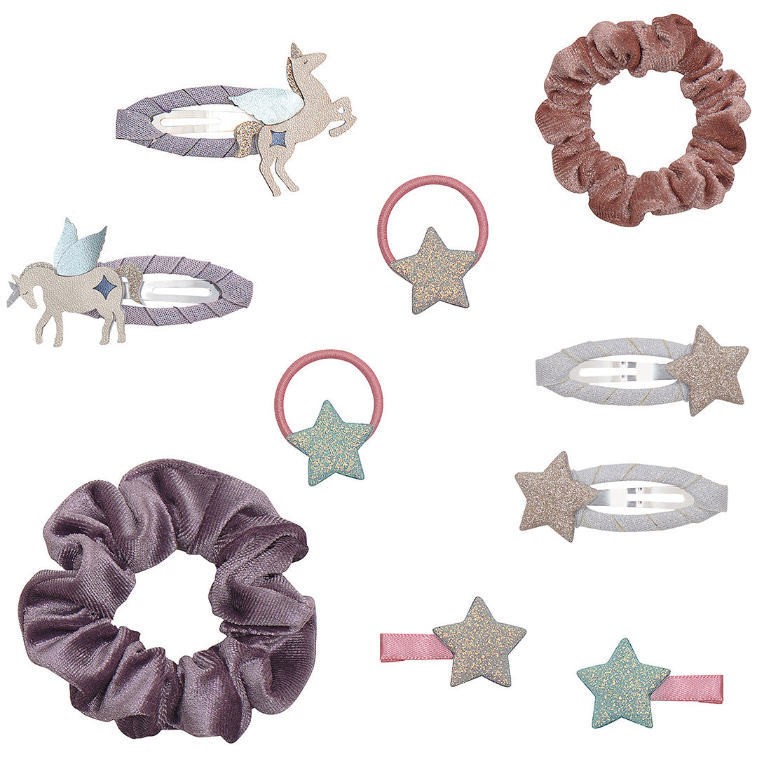 mimi & lula cadeauset haarelastiekjes - unicorn - 10st | 172112-23 | 0