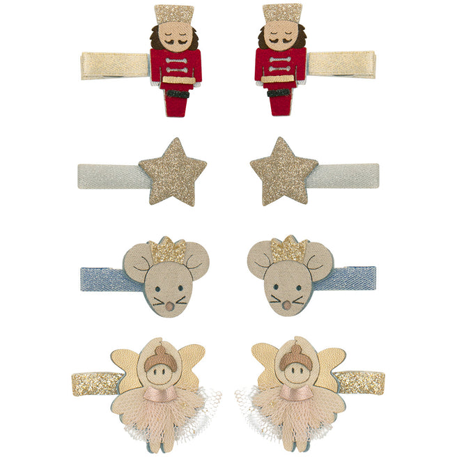 172125 | mimi & lula haarclipjes nutcracker - multi - 8st