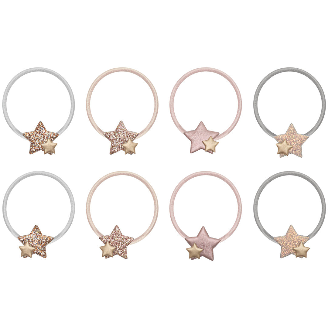 172137 | mimi & lula haarelastiekjes sparkle star - shimmer - 8st