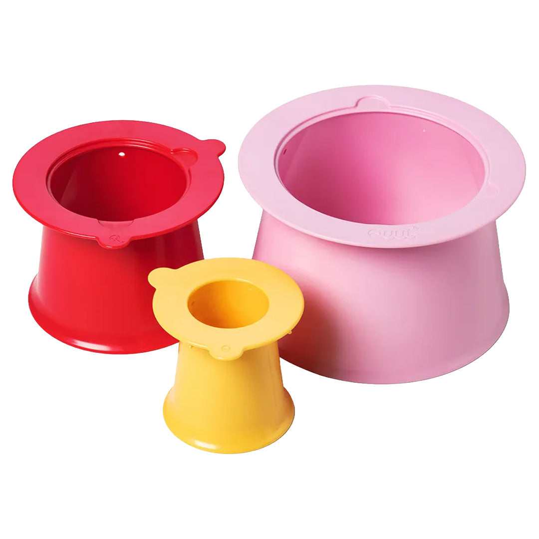 quut zandstapeltoren alto - roze-rood-geel