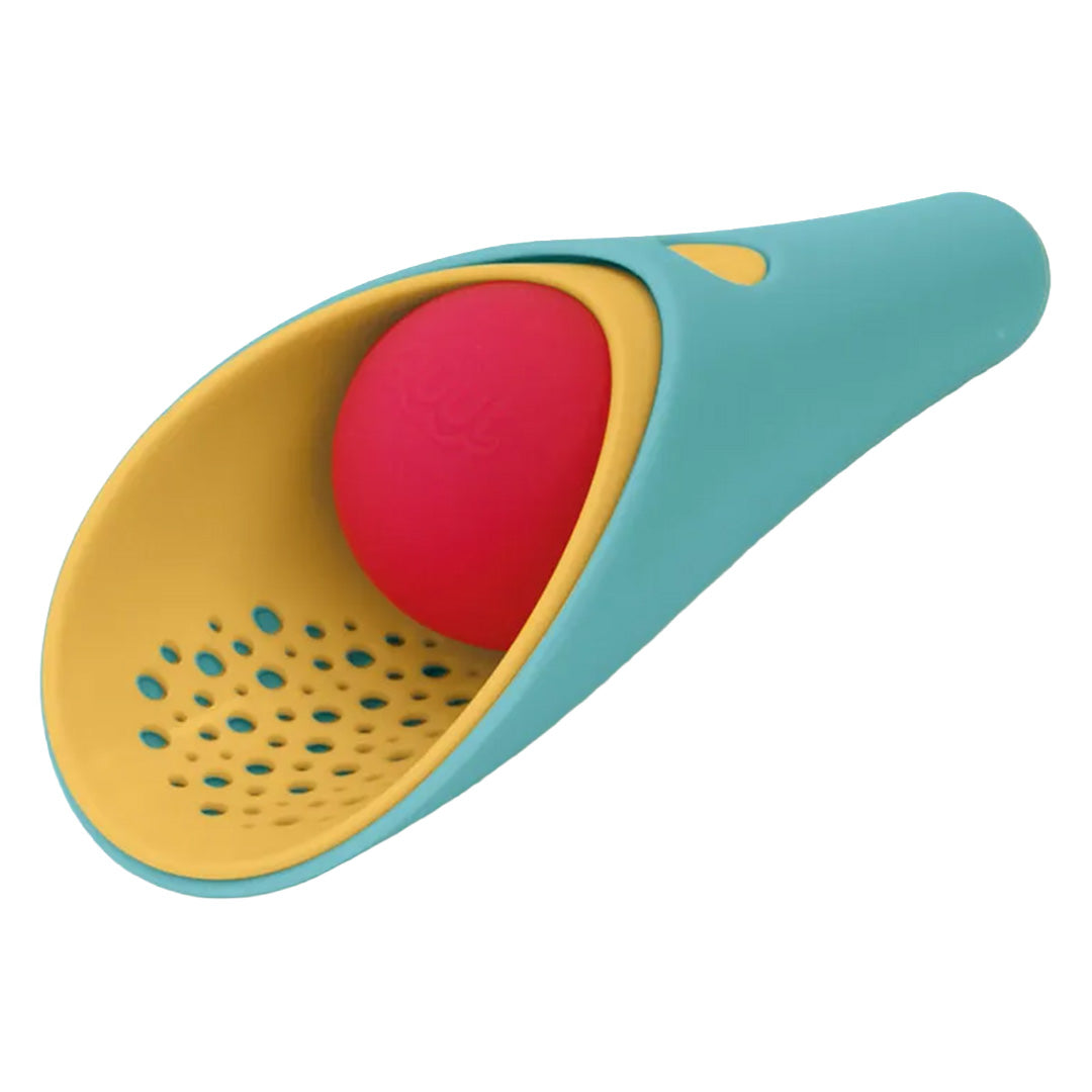 quut schep met zeef en bal cuppi 3-in-1 - banana blue