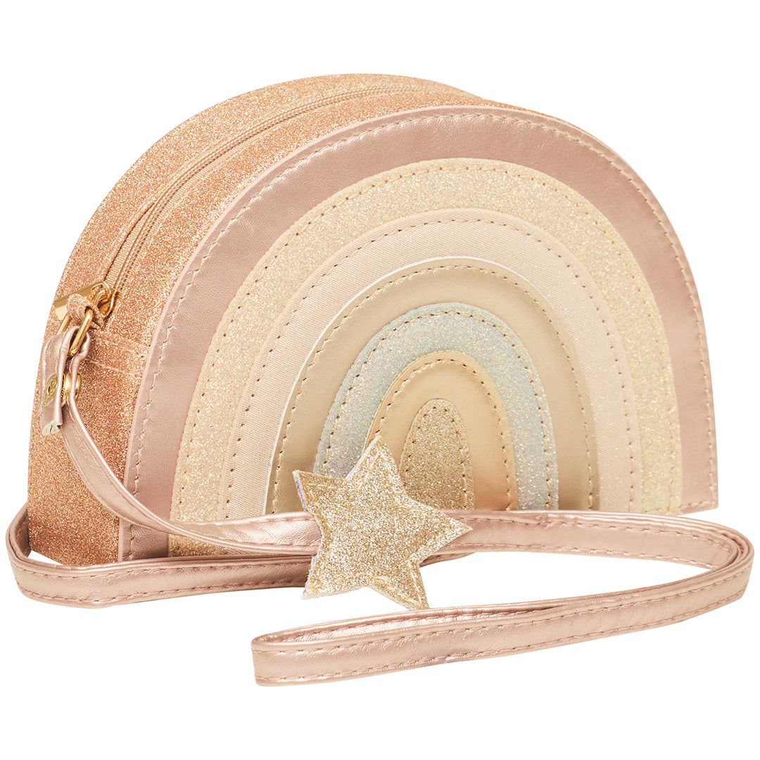 mimi & lula schoudertasje rainbow - pink multi | 173001-27 | 0
