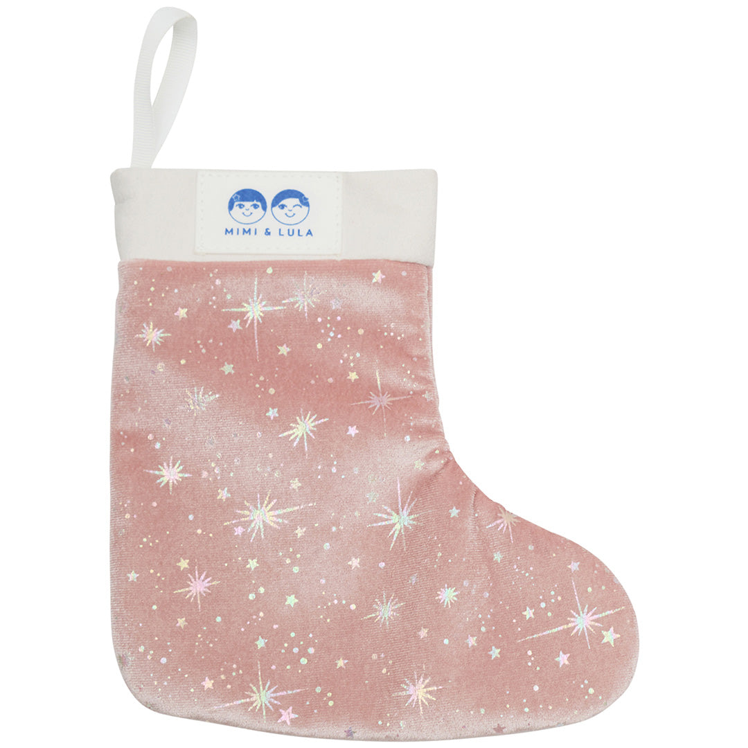 174005-04 | mimi & lula kerstsok met haaraccessoires stocking - roze - 14st | 1