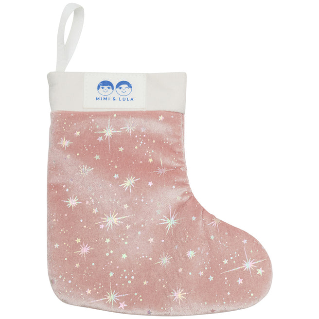 174005-04 | mimi & lula kerstsok met haaraccessoires stocking - roze - 14st | 1