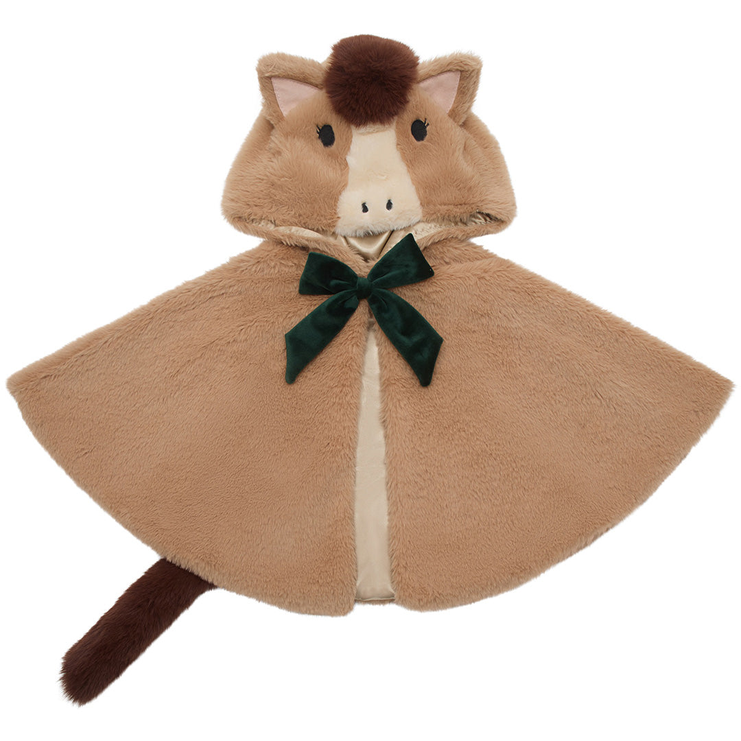 mimi & lula verkleedcape paard - bruin | 175001-43 | 0
