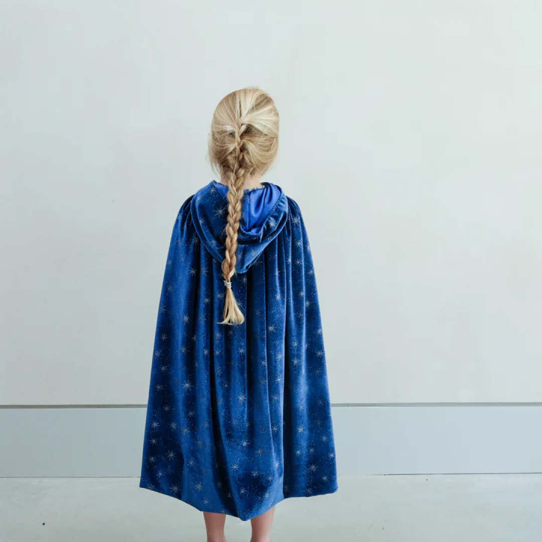 mimi & lula verkleedcape ice queen velvet - blue | 175005-10 | 1