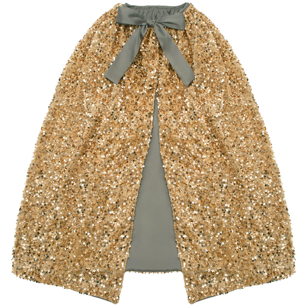mimi & lula verkleedcape sequin - gold | 175016-05 | 0