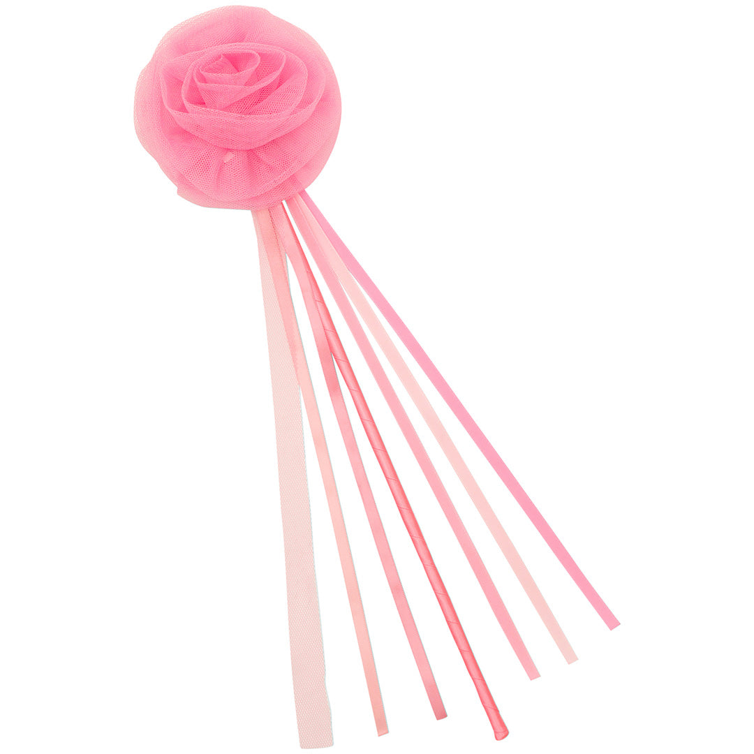 mimi & lula toverstaf ruffle flower - pink | 175020-04 | 0