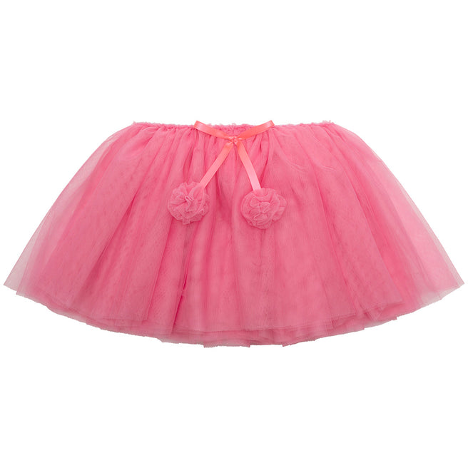 mimi & lula verkleedrok ruffle flower - pink | 175021-04 | 0