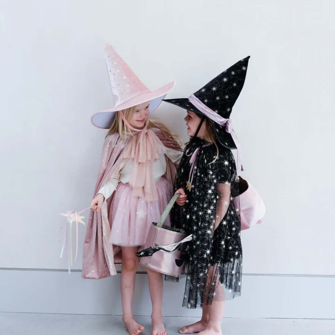mimi & lula verkleedcape glinda bow witch - pink | 175034-04 | 2