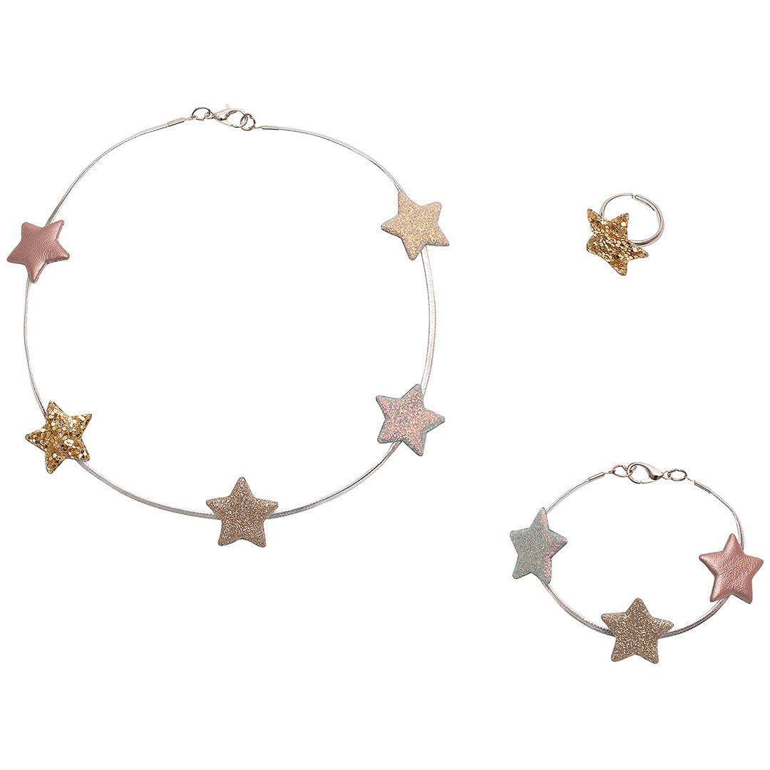 mimi & lula sieradenset star - silver - 3-delig | 178003-06 | 0
