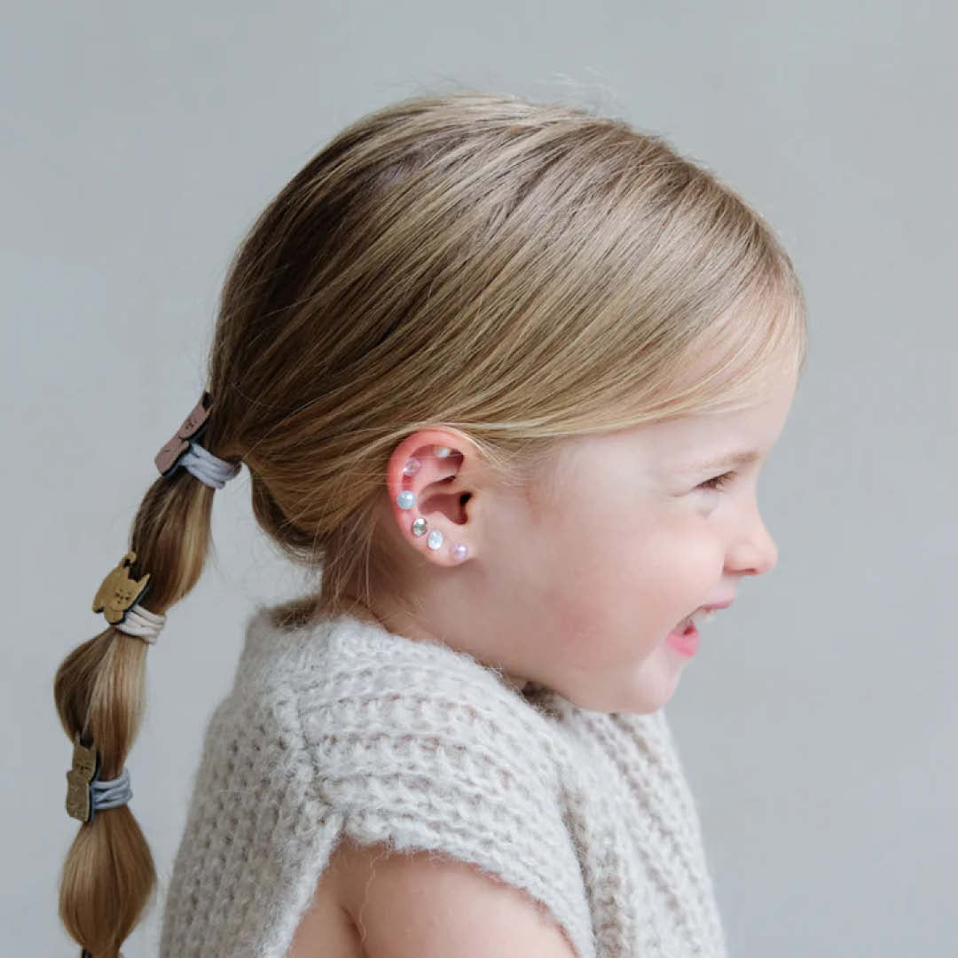 mimi & lula plakoorbellen pink gem - 30 paar | 178005-27 | 1