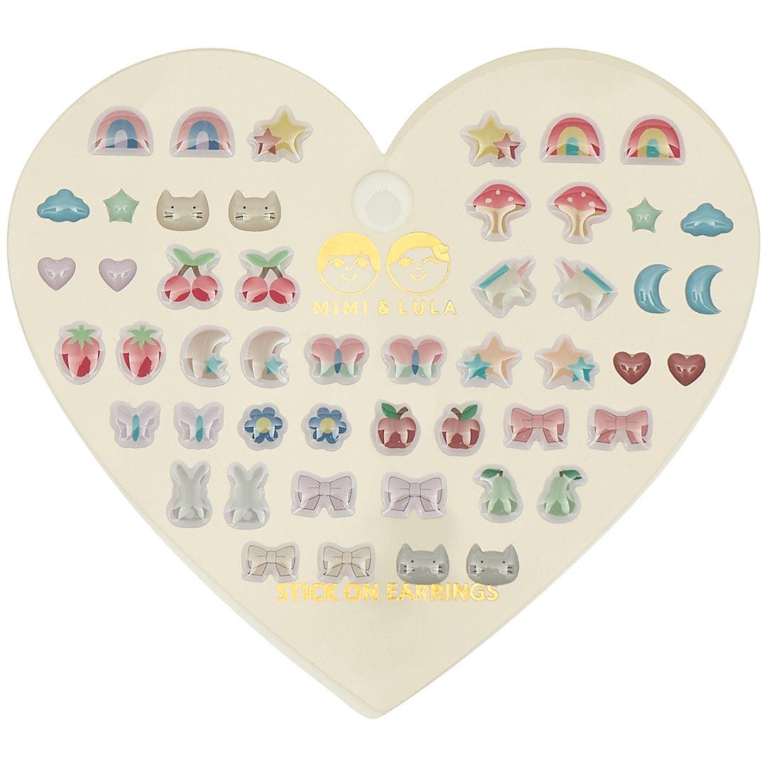 mimi & lula plakoorbellen mixed novelty - 25 paar | 178006-23 | 0