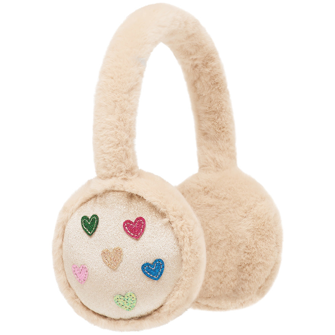 mimi & lula oorwarmers jazzy heart - beige | 179002-61 | 0