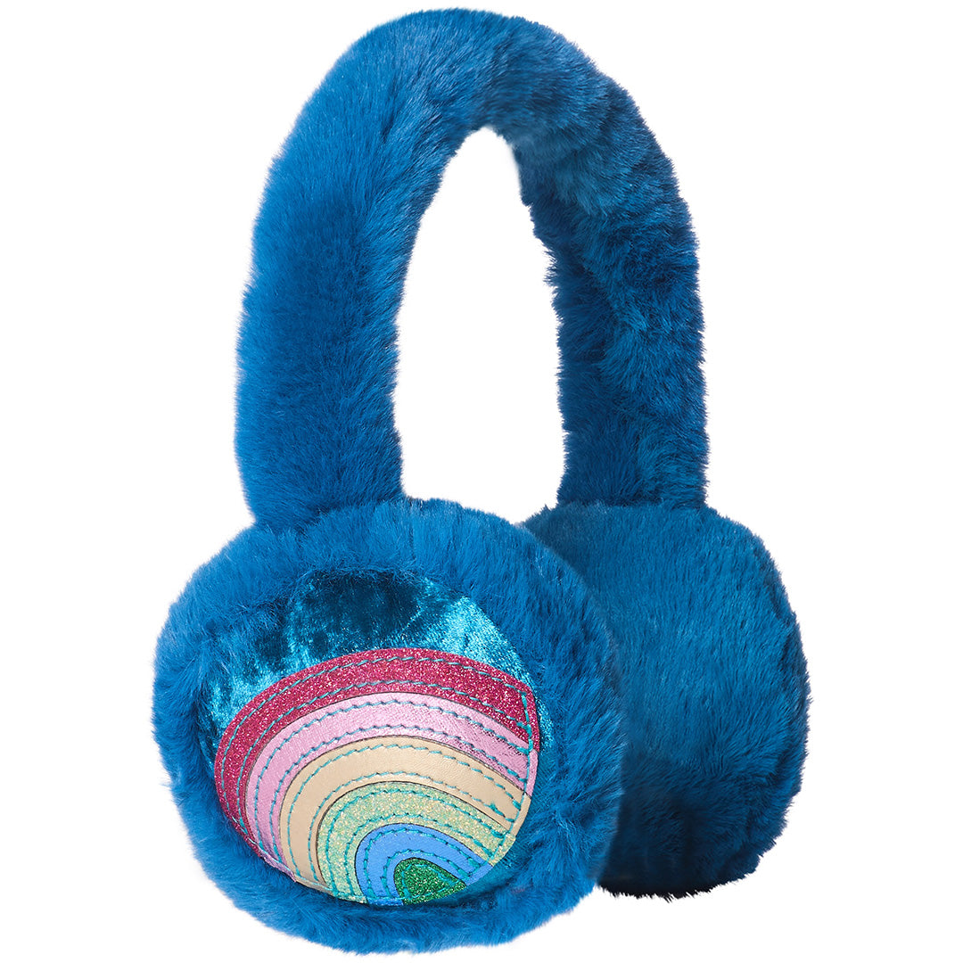mimi & lula oorwarmers rainbow - teal multi | 179005-35 | 0