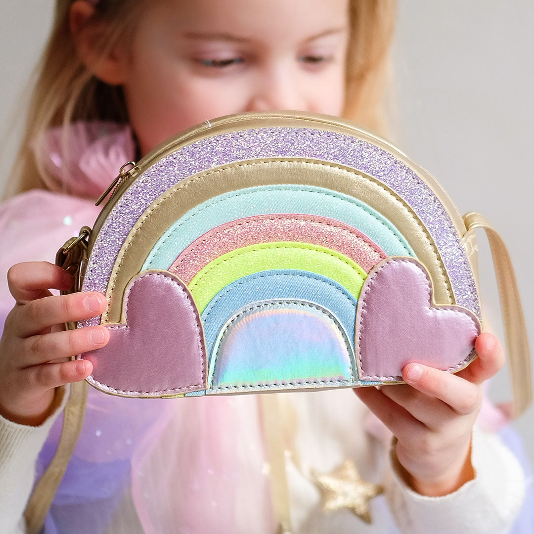 mimi & lula schoudertasje rainbow - multi | 183007-23 | 3
