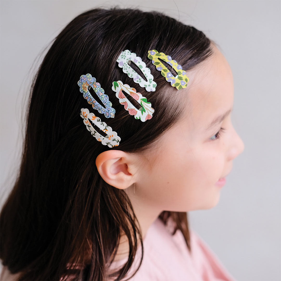 mimi & lula haarclipjes spring scalloped clic clacs - 5 st | 182035-23 | 2