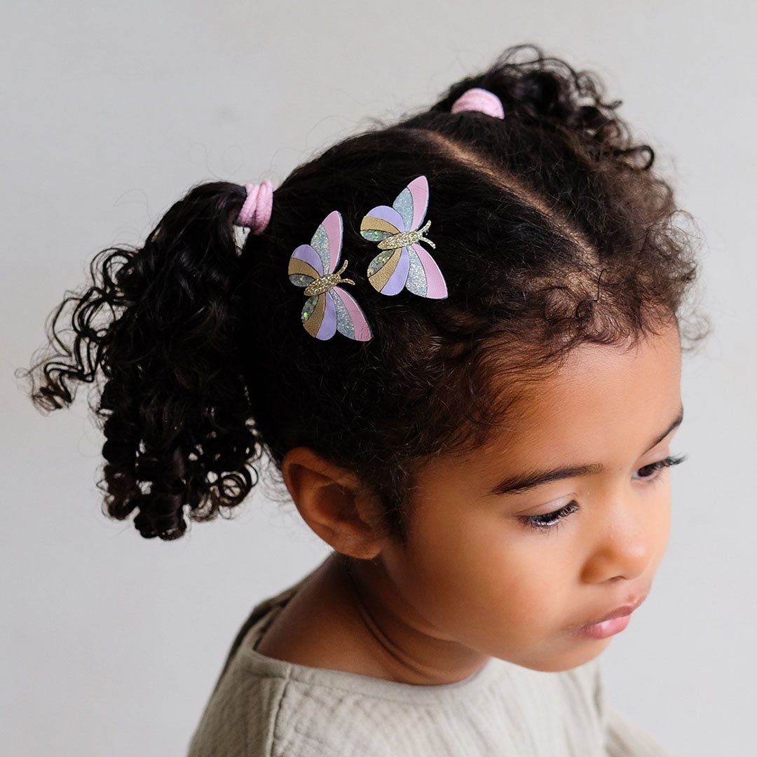 mimi & lula haarclips striped butterfly - 2st | 182062-23 | 2