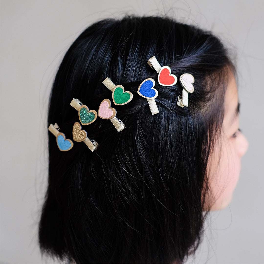 mimi & lula haarclipjes heartbeam mini - 8 st | 182078-23 | 2