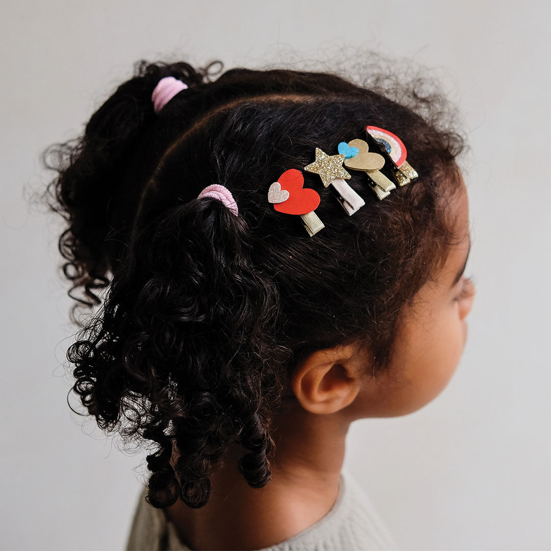 mimi & lula haarclipjes rainbow mini - 8st