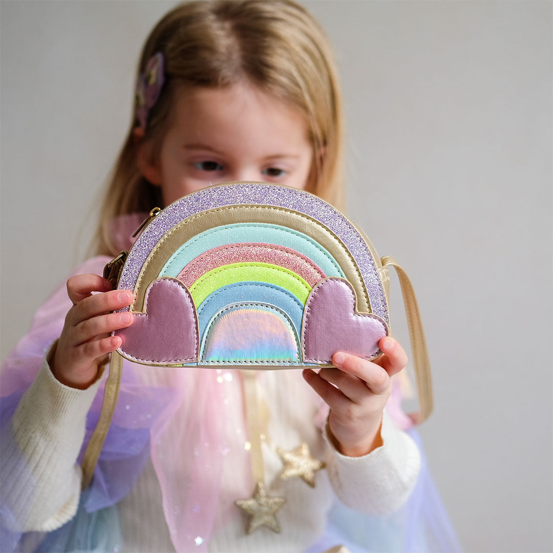 mimi & lula schoudertasje rainbow - multi | 183007-23 | 4