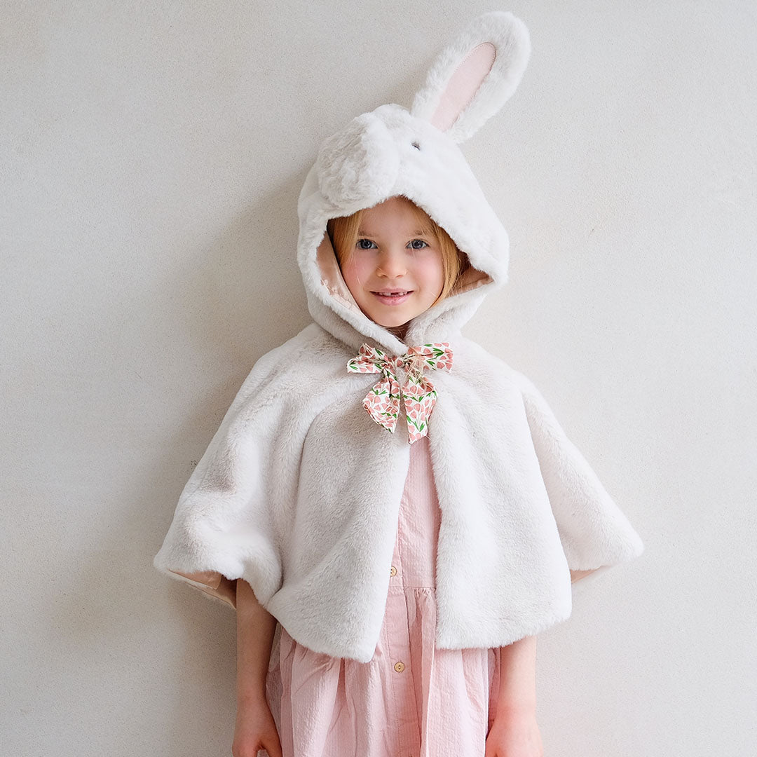 mimi & lula verkleedcape konijn - cream |  185001-32 | 5