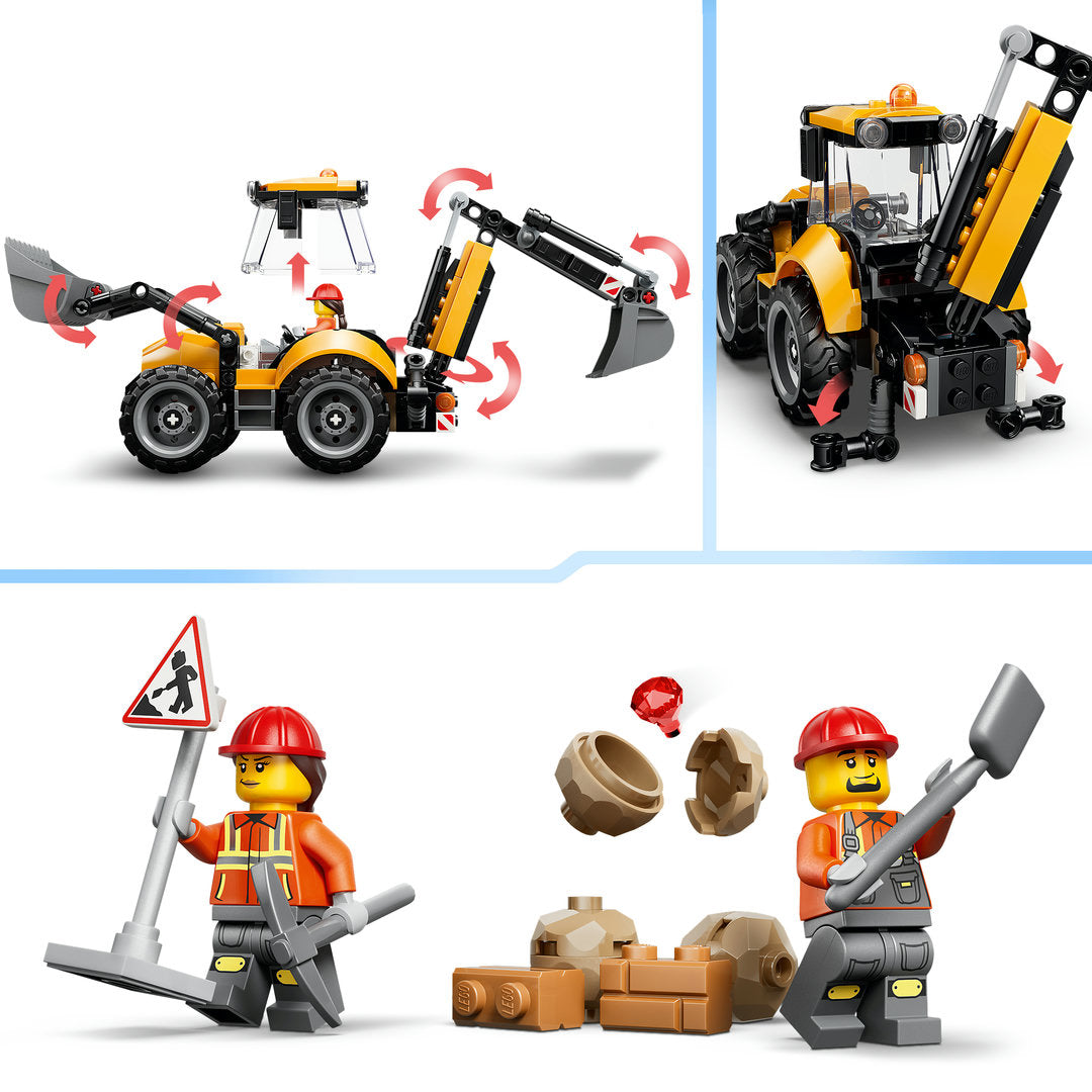 lego city gele graaflaadmachine | 60480 | 3