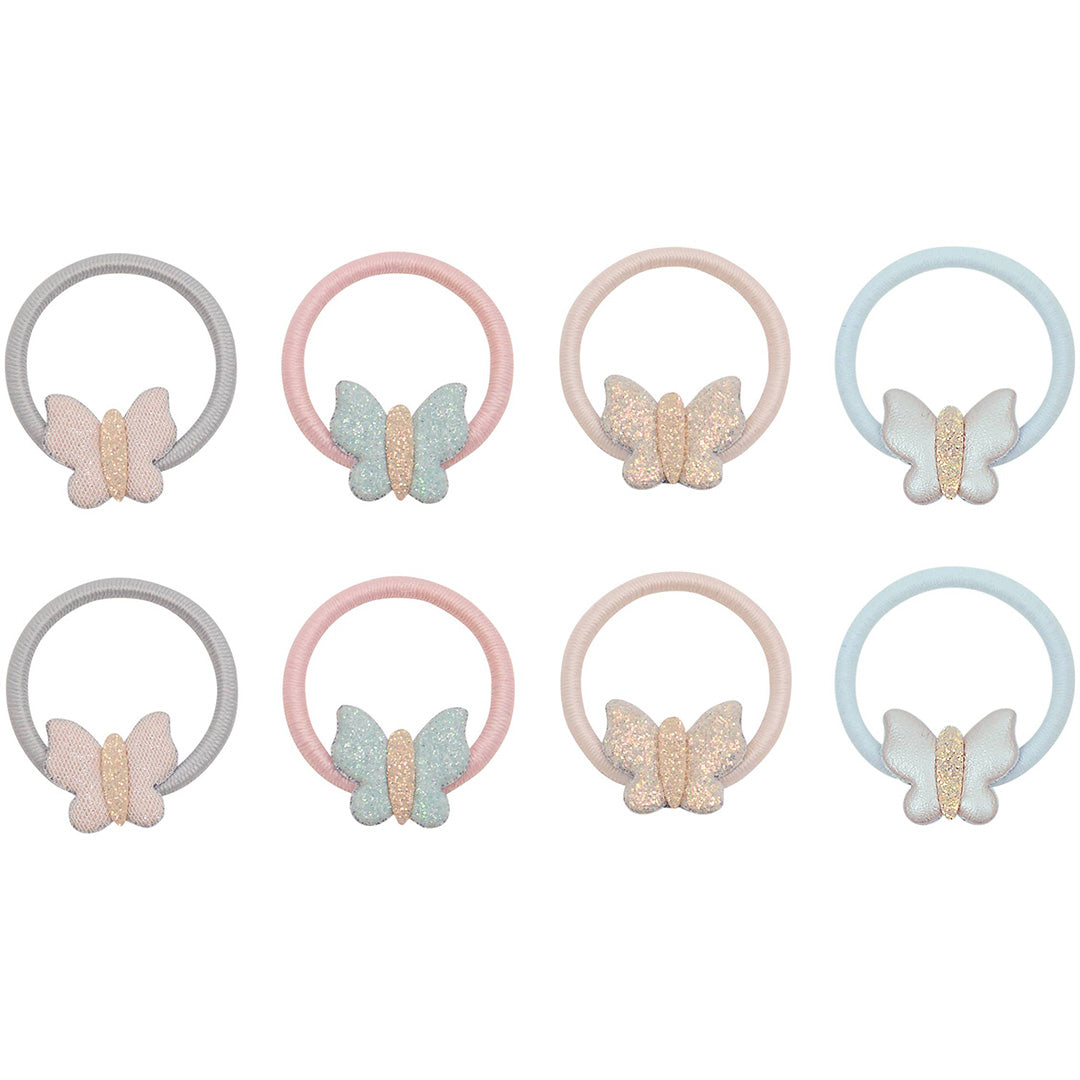 mimi & lula haarelastiekjes mini - bella butterfly - 8st