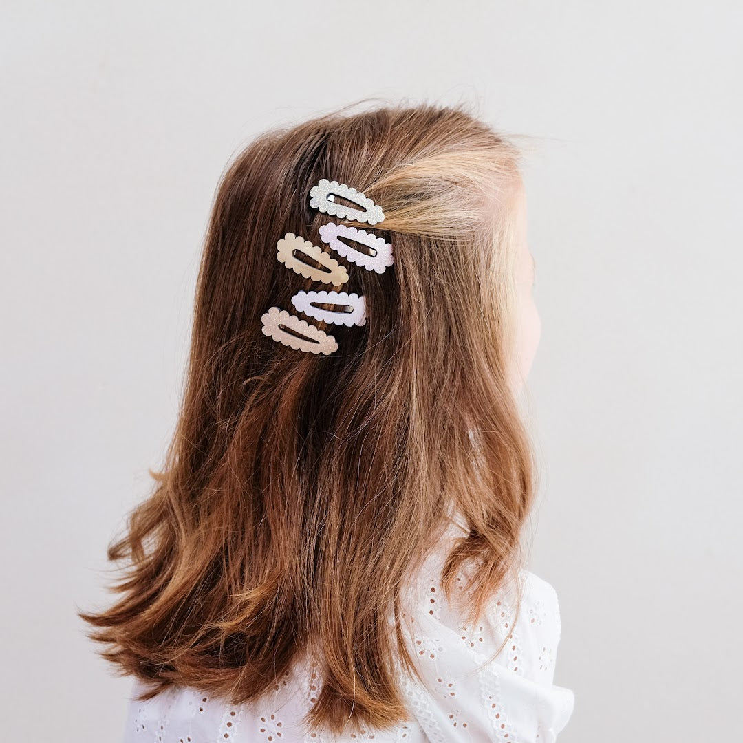 mimi & lula haarclipjes mini scalloped - dreamwish - 5st