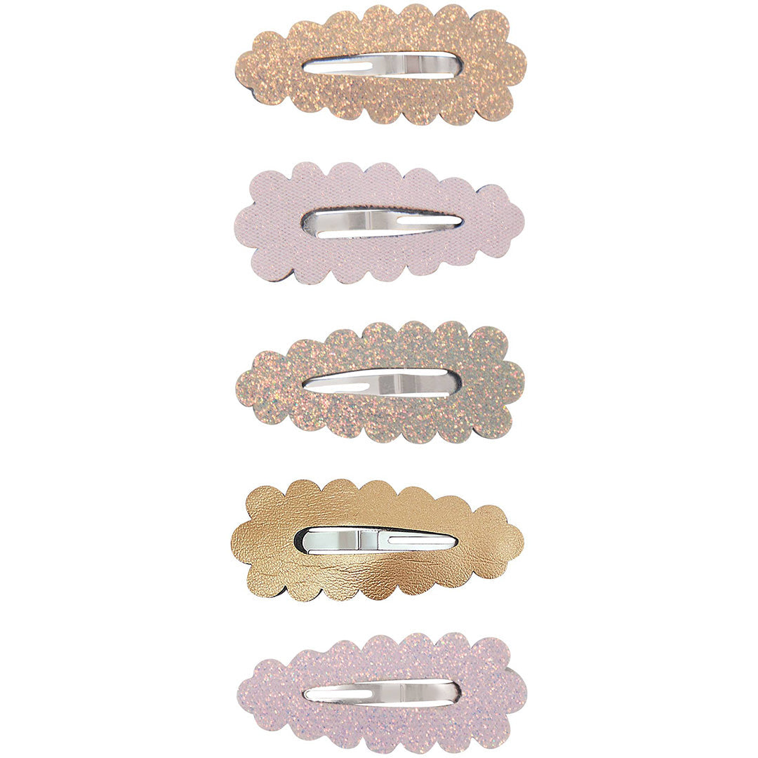 mimi & lula haarclipjes mini scalloped - dreamwish - 5st