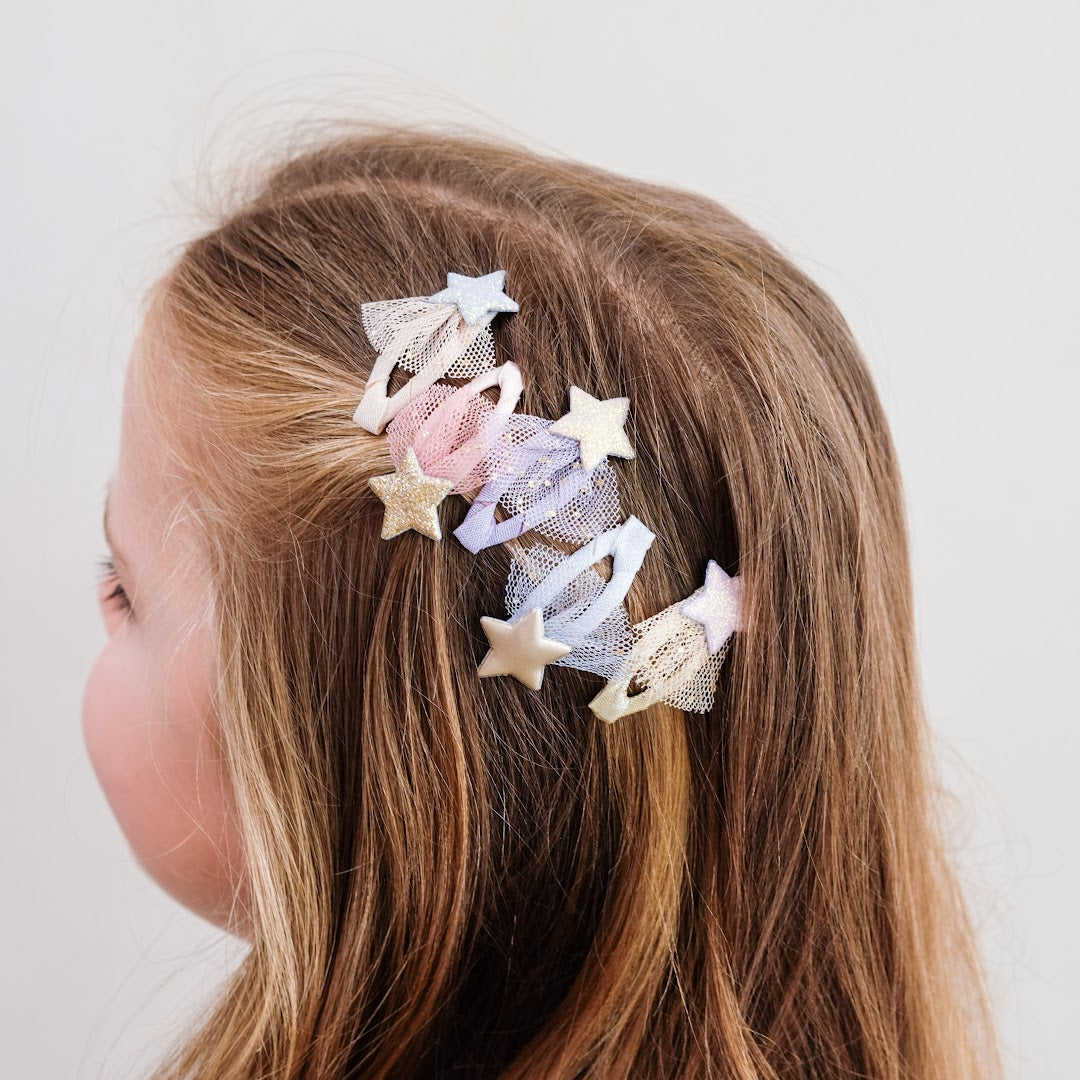 mimi & lula haarclipjes mini tutu star - 5st