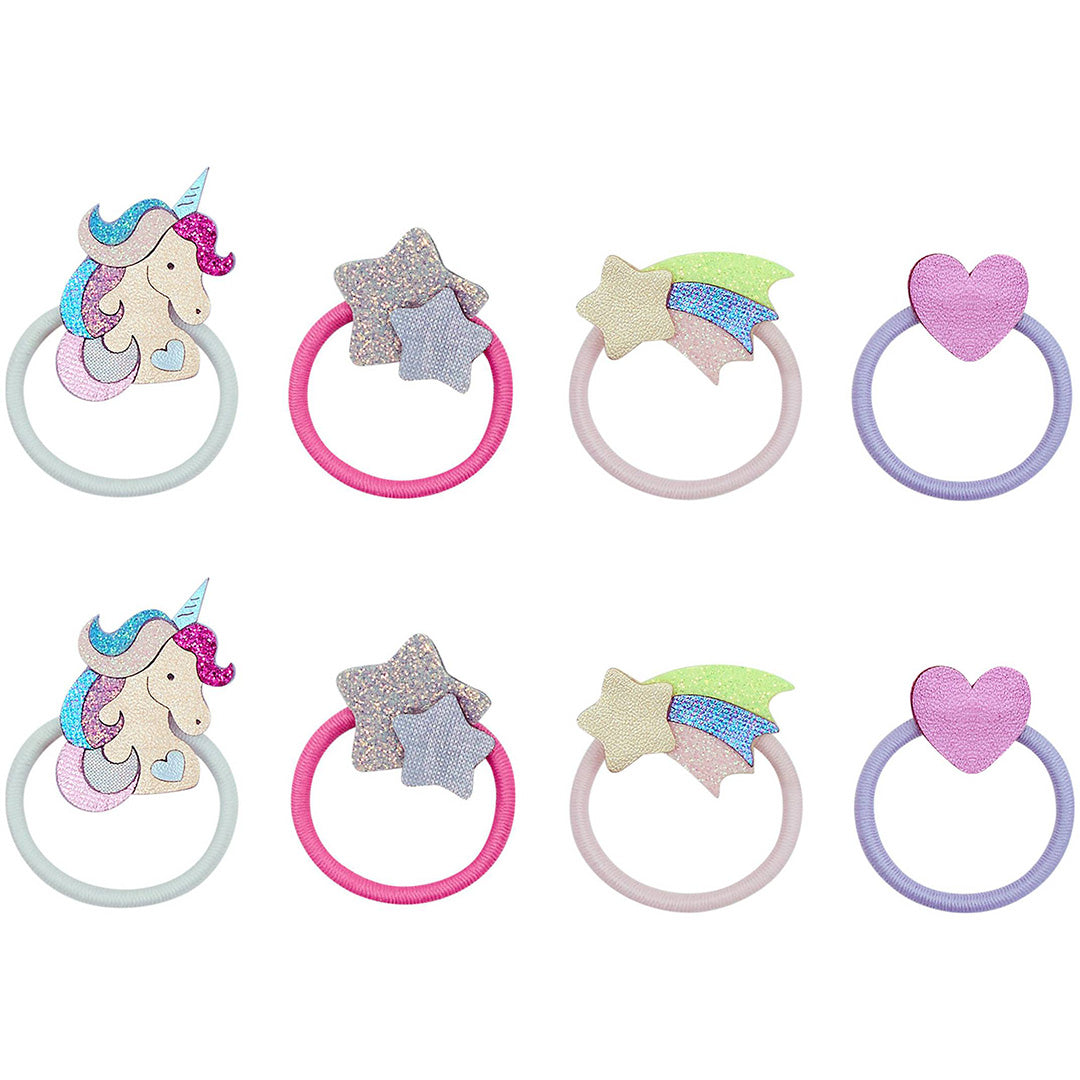 mimi & lula haarelastiekjes mini - unicornland - 8st