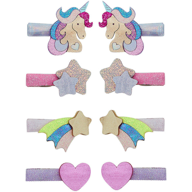 mimi & lula haarclipjes unicornland - 8st